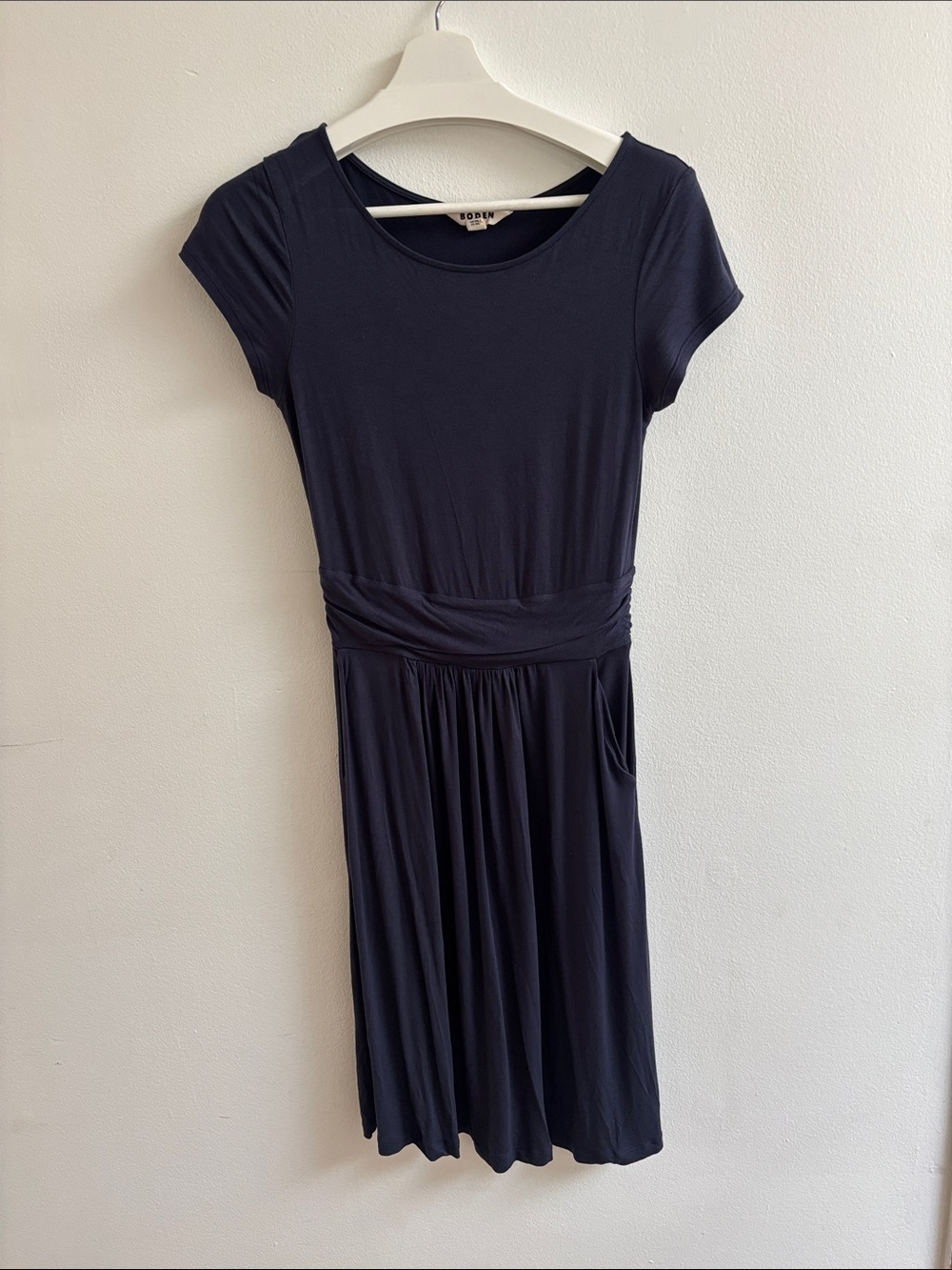 Boden Navy Short Sleeve Amelie Jersey Dress